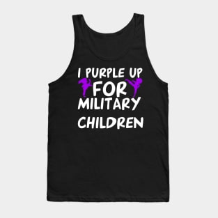 I Purple Up For Military Children Tank Top